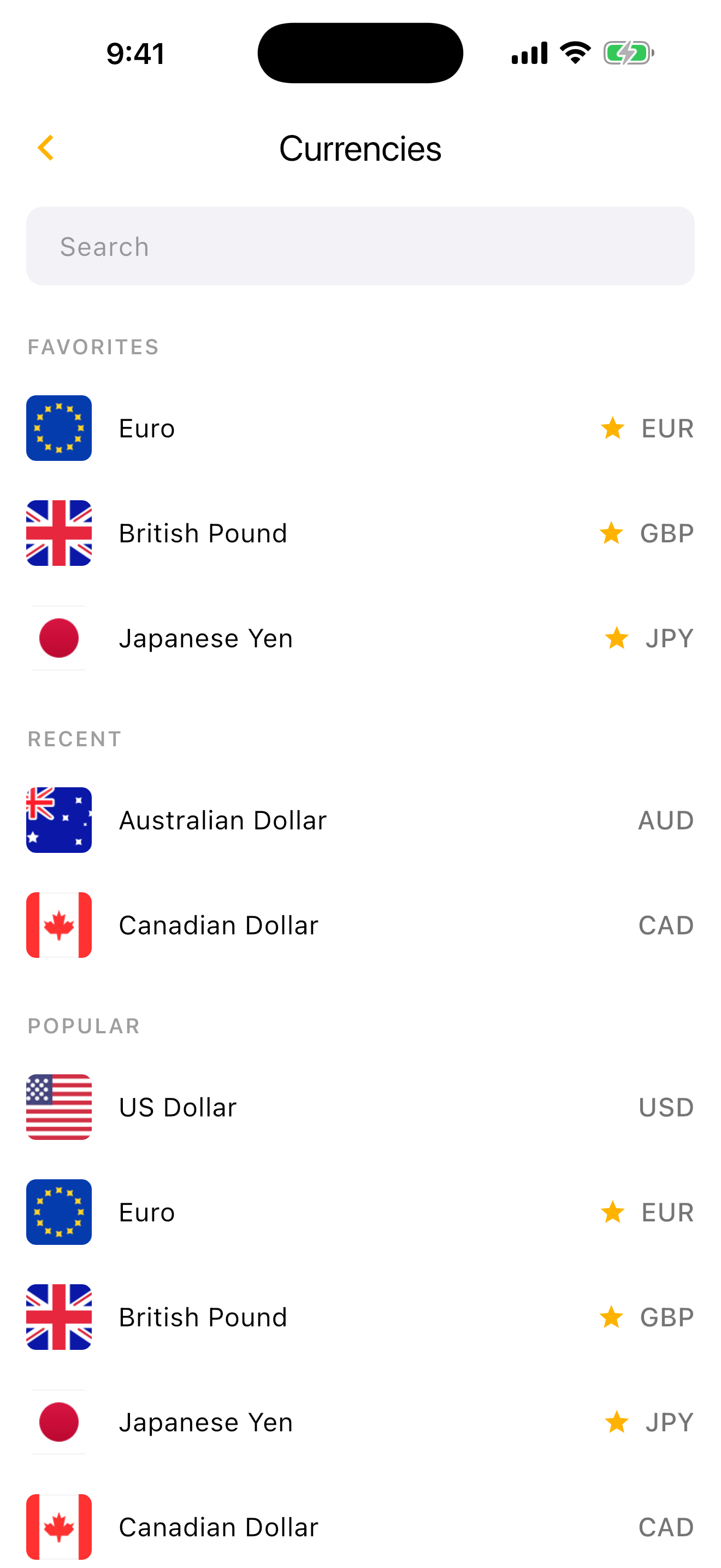 170+ currencies, instantly